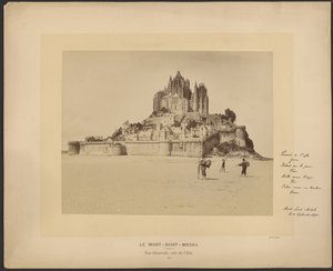 Le Mont-Saint-Michel, Gesamtansicht, Ostseite von Neurdein freres
