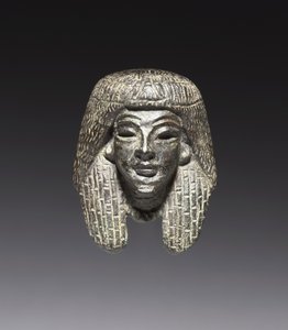 Bronzemontierung von einem "Shawabty-Bündel": Kopf, Späte 18. bis Frühe 19. Dynastie, ca. 1336-1256 v. Chr. von New Kingdom Egyptian