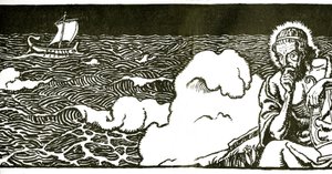 Frontispiz zu Die Odyssee von Homer von George Herbert Palmer, 1929 von Newell Convers Wyeth