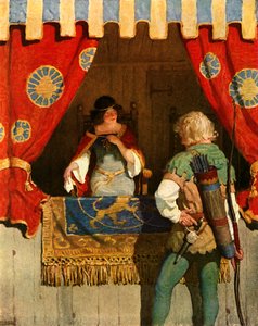 Robin trifft Maid Marian von Newell Convers Wyeth