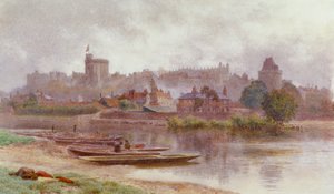 Windsor Castle im Dämmerlicht, ca. 1874-1914 von Newton Benett