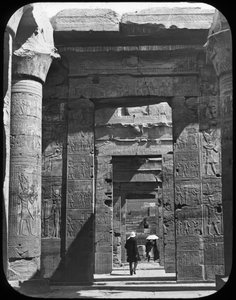 Tempel Eingang, Kom Ombo, Ägypten, ca. 1890