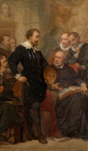 Peter Paul Rubens in seinem Atelier