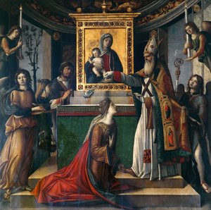 Der heilige Johannes der Evangelist erscheint der Kaiserin Galla Placidia