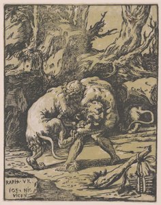 Herkules und der nemeische Löwe, 1540-50