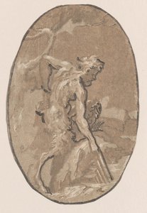 Marsyas zieht die Syrinx aus dem Fluss
