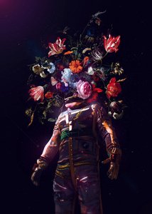 Kosmischer Garten Astronaut