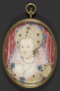 Anne von Dänemark, ca. 1600 von Nicholas (studio of) Hilliard