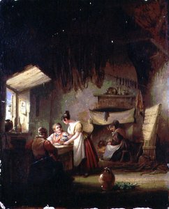 Innenraum mit Figuren
