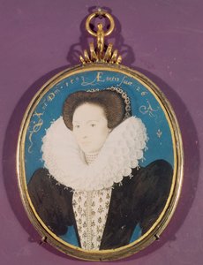 Mrs. Holland (Hofdame von Elisabeth I.), im Alter von 26 Jahren, 1593 von Nicholas Hilliard