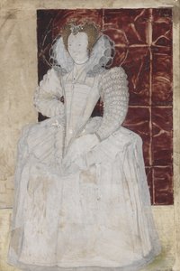 Porträt einer unbekannten Dame, ca. 1595 von Nicholas Hilliard