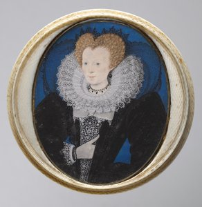 Porträt einer Frau, ca. 1590 von Nicholas Hilliard