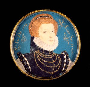 Porträt einer Frau, 1576 von Nicholas Hilliard