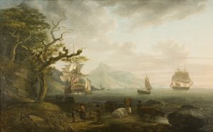 Ein Blick auf Nevis von St. Kitts, 1790