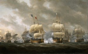 Die Schlacht von Quiberon Bay, 20. November 1759 von Nicholas Pocock