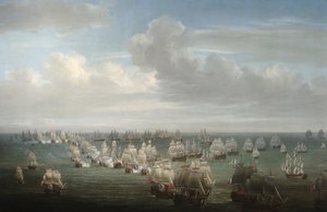 Die Schlacht von Trafalgar von Nicholas Pocock