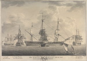 Der Ranger, Privatschiff des Krieges, mit ihren Preisen von Nicholas Pocock