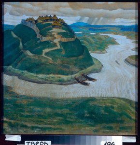 Altes slawisches befestigtes Lager von Nicholas Roerich