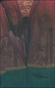 Ashram, "Ashrams" Serie, 1931 von Nicholas Roerich