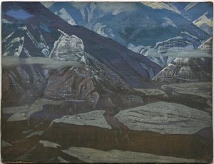 Bharagarh Fort, Serie Kulu, 1929 von Nicholas Roerich