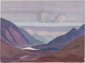 Chandra-Fluss, Studie, 1931 von Nicholas Roerich