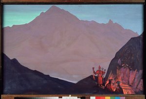 Chenrezig (Bodhisattva des Mitgefühls, dem Dalai Lama gewidmet, oder Avalokiteshvara) von Nicholas Roerich