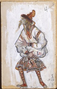 Kostümentwurf für Igor Strawinskys Ballett "Le Sacre du Printemps", 1912