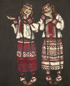 Kostümentwurf für das Ballett Le Sacre du Printemps von I. Stravinski, 1930