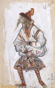 Kostümentwurf für das Ballett Le Sacre du Printemps von I. Strawinsky, 1912 von Nikolai Konstantinowitsch Roerich