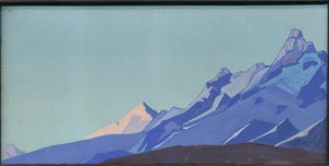 Himalaya, Abend, 1933 von Nicholas Roerich