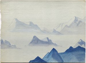 Himalaya, Albumblatt, 1933/34 von Nicholas Roerich