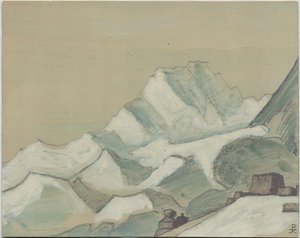 Himalaya über den Wolken, Skizze, 1933