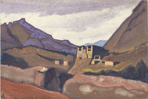 Ladakh von Roerich, Nicholas (1874-1947). Tempera auf Karton, Größe: 30,5x45,7