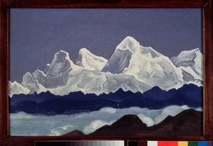 Der Berg Everest im Himalaya von Nicholas Roerich