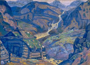 Bühnenbild für das Theaterstück Peer Gynt von H. Ibsen, 1912