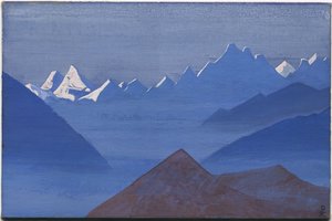 Sonnenuntergang, "Kuluta"-Serie, 1931 von Nicholas Roerich