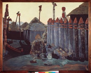 Ein heidnischer Hügel von Nicholas Roerich
