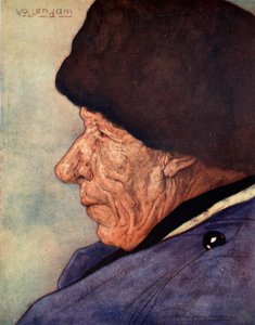 Ein Männerkopf, Volendam, 1904 von Nico Jungman