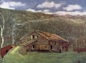 Norwegen: Bauernhaus und Mühle in Gjora