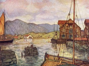 Norwegen: Moldoen (Farblithografie)