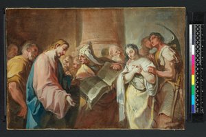 Die Ehebrecherin, vor 1750 von Nicolò (attr. to) Grassi