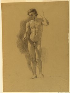 Studie eines männlichen Aktes von Nicola Consoni