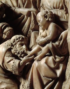Die Reise und Anbetung der Heiligen Drei Könige (Detail) von Nicola Pisano