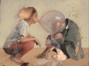 Kauernde Kinder - Blase 2, 2020 von Nicola Pucci
