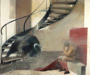 Stufenbulle mit Stierkämpfer I von Nicola Pucci