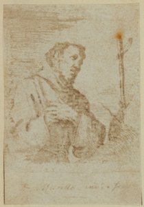 St. Franziskus. Aus einer angeblich einzigartigen Radierung von Murillo. von Nicolaas Henneman