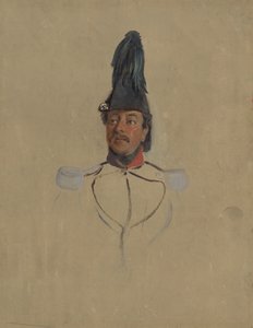 Porträtstudie von Kapitän T.S. Nabal von Nicolaas Pieneman