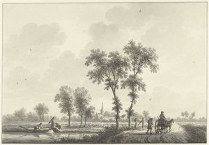 Das Dorf Spijk in Gelderland von Nicolaas Wicart