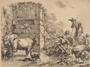Kuh trinkt, 1680