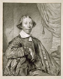 Porträt eines Mannes, 1681 von Nicolaes Jansz Visscher